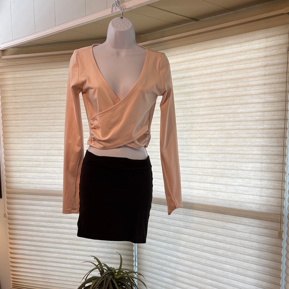 Chic V-Neck Wrap Blouse - Cream